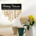 thumbnail image 2 of Family Birthday Board Plaque DIY Hanging Wooden Birthday Reminder Calendar B, 2 of 6
