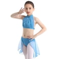 thumbnail image 4 of iEFiEL Girls Sleeveless Crop Top with Bottoms Set for Celebration of Spirit Praise Lyrical Dance, 4 of 7