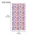 thumbnail image 4 of Oversized Beach Towel Extra Large Absorbent Microfiber Bath Towels Soft Quick Drying Colorful Seashells Seaweed 74"x37", 4 of 5