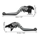 thumbnail image 4 of Par de palancas de embrague de freno de motocicleta plegables ajustables para Honda CB1300SF 2005-2013 tono titanio negro, 4 of 7