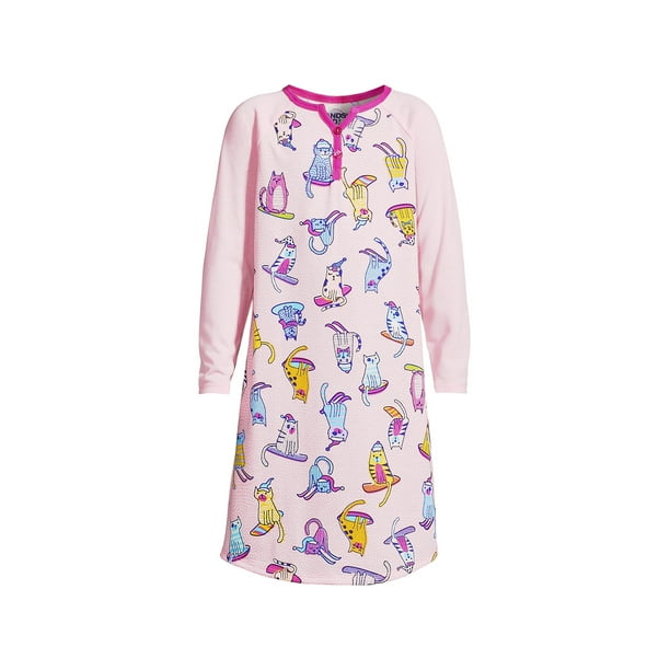 Lands' End Girls Long Sleeve Jersey Nightgown