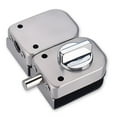 thumbnail image 1 of Glass Door Lock Stainless Steel Single Bolts No Punching Sliding Control, 1 of 8