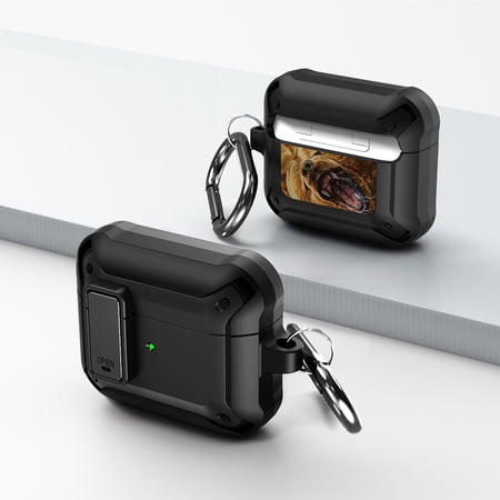 Duo Shield Secure Lock Designed For AirPods 3rd Gen With Hook  Black/Black price history on PriceWatchPro