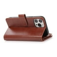 thumbnail image 4 of Allytech iPhone 14 Pro Max Wallet Case, 9 Cards Holder Zipper Wallet Case for Women Men Shockproof Hand Strap Full Protective Flip Stand Case Cover for  Apple iPhone 14 Pro Max - Brown, 4 of 8