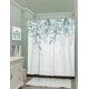 thumbnail image 3 of Cortina de ducha de hoja verde para baño, rama de planta de manantial natural, juego de cortinas blancas con gancho, 182,88 x 182,88 cm JAMW Sencillez, 3 of 5