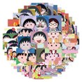 thumbnail image 2 of Paquete de pegatinas Chibis Marukos chans Anime, 50 unidades, vinilo impermeable, 2 of 2