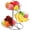 Chrome, variant on Fruit Basket Bowl with Banana Hanger, Fruit Vegetable Storage Basket with Banana Tree Holder for Kitchen Counter, Detachable Organizer for Bread Snack Produce (Black, 3-Tier Metal Base)