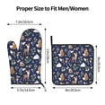 thumbnail image 3 of KLL Animals And Wildflowers Pattern Oven Mitts and Pot Holders 2pcs Sets for Kitchen, Oven Mitt Heat Resistant 536°F, Oven Gloves for Kitchen,Cooking and Baking, 3 of 7