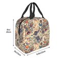 thumbnail image 3 of Disketp Floral With Birds Bolsa Térmica para Almuerzo para Hombre y Mujer, Ideal para Trabajo, Senderismo y Picnic, 3 of 8