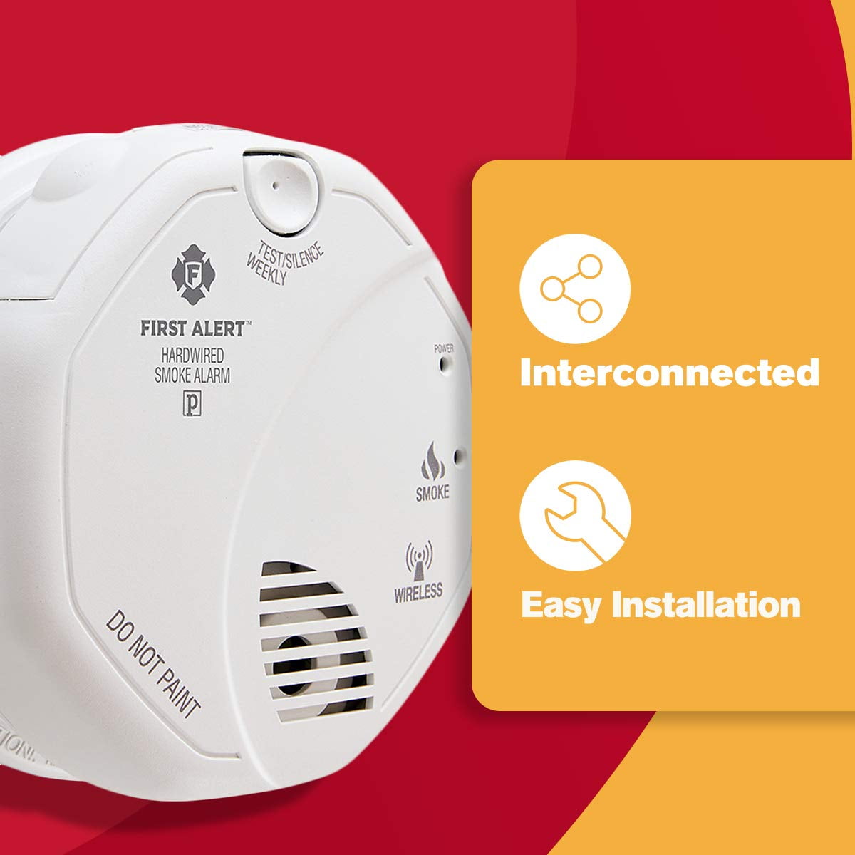120 Vac First Alert Sa521cn 3st Hardwired One Link Wireless Smoke Alarm