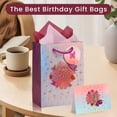 thumbnail image 5 of Cheinxy 7"/11"/13" Happy Birthday Gift Bag with Tissue Paper and Greeting Card for Birthday Party,Birthday Gift Bag Set for Men Women Boys Girls, 5 of 7