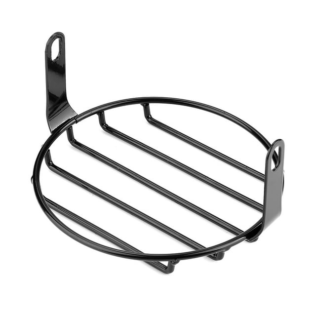 Cubierta de faro, 7.09 pulgadas, cubierta de faro de motocicleta retro negra, cubierta de rejilla de faro diseñada para precisión
