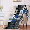 Sprint Car Racing Truck Flannel Lightweight Blankets Quilt Plush Fleece