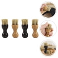 thumbnail image 2 of Cepillo de madera para zapatos, 4 unidades, multifunción, color negro y caqui., 2 of 5