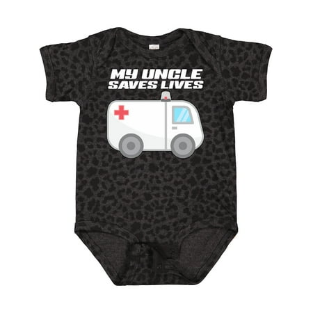 

Inktastic My Uncle Saves Lives- Ambulance Boys or Girls Baby Bodysuit