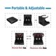 thumbnail image 4 of Portavasos para automóvil, portavasos plegable ajustable, portavasos universal con clip para bebidas, tornillos blancos para vehículo, camión, barco, furgoneta (negro) (3 piezas), 4 of 5