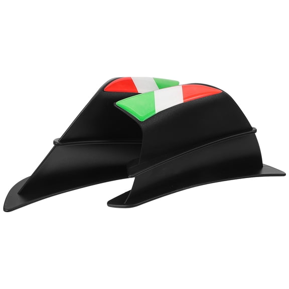 MERRYHAPY Motorcycle Side Wind Deflector Black 1 Pair Windshield Wind Reduction Accessories