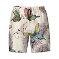 thumbnail image 4 of Lsque Mens Swim Trunks Flying Butterflies-1 Pattern - Bathing Suit Compression Liner - Beach Swim Shorts Swimwear - (S-3XL) - Stretch Quick Dry -Large, 4 of 9