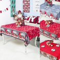 thumbnail image 5 of 150x180cm decoración de fiesta de mantel impreso rectangular con tema navideño, 5 of 5