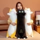 thumbnail image 4 of 1 pieza de peluche de gato gigante de 90 a 130 cm de largo, almohada cilíndrica de animal, peluche de gato, regalo para amigos que duermen para niños, 4 of 5