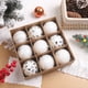 thumbnail image 5 of Juego de 9 bolas navideñas con purpurina de 8 cm, bolas colgantes de espuma irrompibles para Navidad, decoración elegante y brillante para Navidad, 5 of 5