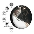 thumbnail image 4 of Easygdp Black And White Boston Terrier Wheel Cover,Spare Tire Cover,4-17in Spare Tire Cover Universal Fit for Trailer, Car, Truck, SUV, Jeep-14 inch, 4 of 6