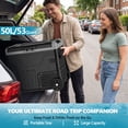 thumbnail image 2 of KNDKO 12V 53QT(50L) Car Refrigerator, -4°F to 68°F Portable Fridge or Freezer with 12/24V DC & 110-240V AC for Car, Truck, RV, Camping, Home, Road Trips, 2 of 7