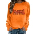 thumbnail image 2 of Xuyuer Women Long Sleeve Mama Sweatshirts Oversized Crewneck Pullover Hoodless Casual Knit Graphic Mom Tops, 2 of 6