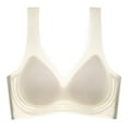 thumbnail image 2 of Lovskoo Womens Bras Summer Comfortable Thin Backless Seamless Wireless Ice Silk Plus Size Underwear Daily Wear White, 2 of 6