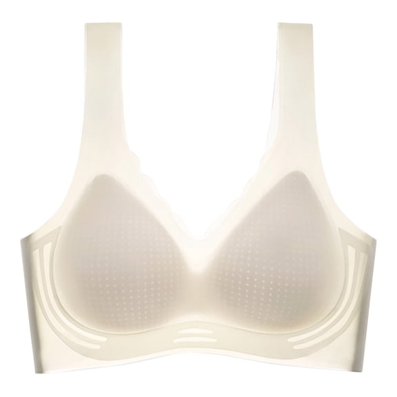 JIUKE Wireless Bras for Women Seamless Full Coverage Push up Bras Comfortable Basic Soft T-Shirt Bra