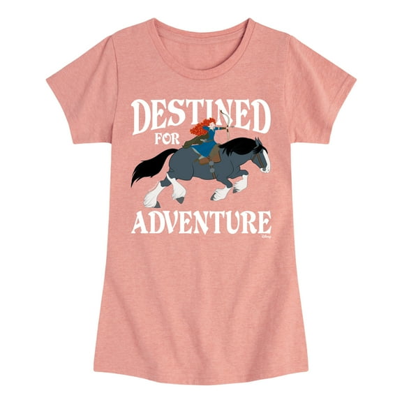 Disney Brave - Merida & Angus Destined for Adventure - Toddler & Youth Girls Short Sleeve Graphic T-Shirt