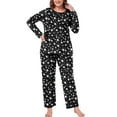 Cueply Womens Plus Size Pajamas Long Sleeve Pjs Sets Loungewear