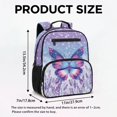 thumbnail image 7 of KUIFORTI Butterfly Print Toddler Backpack Girls Kids School Bag with Multiple Storage Pockets Adjustable Straps 13.5 Inch for Preschool Kindergarten School Supplies, 7 of 7