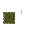 thumbnail image 1 of Reloj de pared cuadrado con forma de bailarina, decoración de pared, regalo, silencioso, preciso, adorno colgante, reloj para baño, , est, 1 of 8