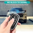 thumbnail image 3 of Key Fob Cover Compatible with Chevrolet Equinox Malibu Traverse Blazer Camaro Impala Cruze Volt Bolt Sonic Trax Tahoe Keychain Case Holder Protector,4-Buttons-Black, 3 of 6