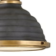 thumbnail image 2 of 1 Light Small Pendant-Heritage Brass/Aged Zinc Finish Hinkley Lighting 4697Hb-Dz, 2 of 6