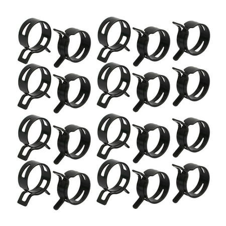 

Unique Bargains 20 Pcs 26mm Spring Type Action Fuel Hose Pipe Low Pressure Air Tube Clip Clamp