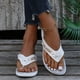 thumbnail image 1 of Sandalias informales a la moda para mujer, chanclas para exteriores, zapatillas de cuña para la playa Wmkox8yii ytu8615, 1 of 9