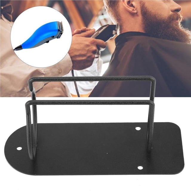 Acier Inoxydable Glaçage Clipper Titulaire Clipper Stand Étagère Clipper Accessoires Clipper Étagère Clipper Affichage Rack Hair Clipper Stand Étagère Accessoires (Noir )