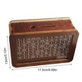thumbnail image 6 of BAELLERT Wooden Money Box with Counter Marker Pen 1000/3000/10000 USD Piggy Bank Coin Cash Container Kids Adults Money Saving Challenge Case Jar, 6 of 7
