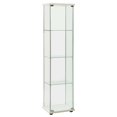 thumbnail image 1 of vidaXL Armoire de Rangement Verre Trempé Blanc, 1 of 5