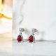thumbnail image 2 of Pendientes de oro blanco JeenMata 18 K con Colgante de Granate 2.5 quilates, 2 of 5