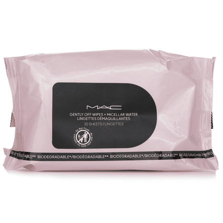 MAC Gently Off Micellar Makeup Remover Wipes Mini, 30 Sheets