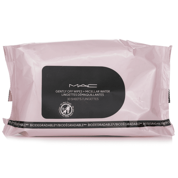 MAC Gently Off Micellar Makeup Remover Wipes Mini, 30 Sheets