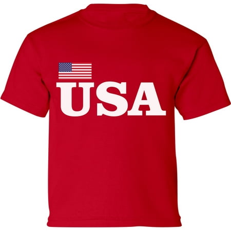 

Toddler USA Shirt - Girls Boys Graphic Tees - American Flag 4th of July Patriotic Timeless 2T 3T 4T 5/6T