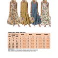 thumbnail image 2 of Sexy Dance Robe d'Été de Plage pour Femmes à Manches Courtes Longue Robe Maxi Robes Bohèmes Jaune 2TG, 2 of 2
