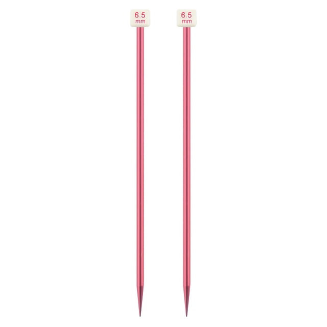 Yuarrent Agujas de tejer al azar de colores, suéter, de tejer de aluminio portátil, equipo de costura para manualidades DIY, suministros para el Artesanía 6.5 mm Yuarrent HA011745-10B