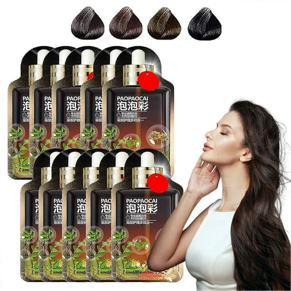 Fast Bubble Plant Hair Dye Natural Plant Ingredients Non-damaging Hair Dye for Friends Family Neighbors Gift