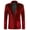 Red, variant on Men's Velvet Tuxedo Jacket - One Button Notched Lapel Velour Suit Jacket for Prom Wedding