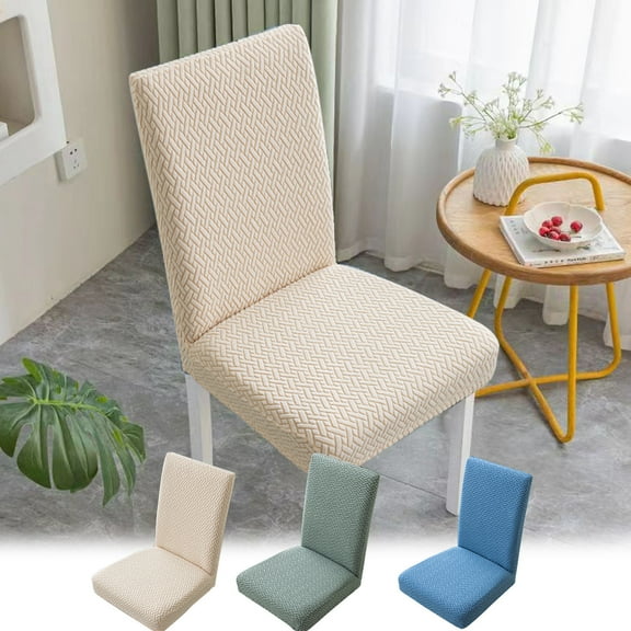 Yulucky Slipcovers Universal Elastic Chair Cover Heavy Duty Fabric Waterproof Stain Proof Easy Fit for Dining Room Office Protects Furniture All